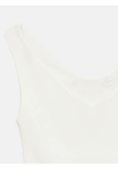 DİLVİN 32940 V Yaka Top-ekru