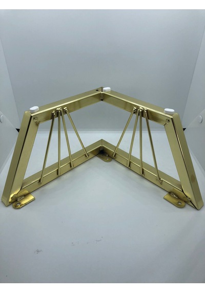 Metal, 15 24 24 Gold Kaplama Parlak Koltuk, Mobilya Ayağı 4 Adet Gold Kaplama