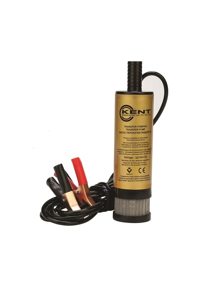 Kent 12 Volt Sıvı Transfer Pompası Mazot Pompası Büyük Süzgeçli