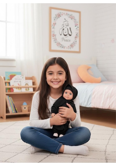 Elif Tesettürlü Bebek Pilli Sesli Dua Eden Ve İlahi Okuyan Eğitici Oyuncak Bebek