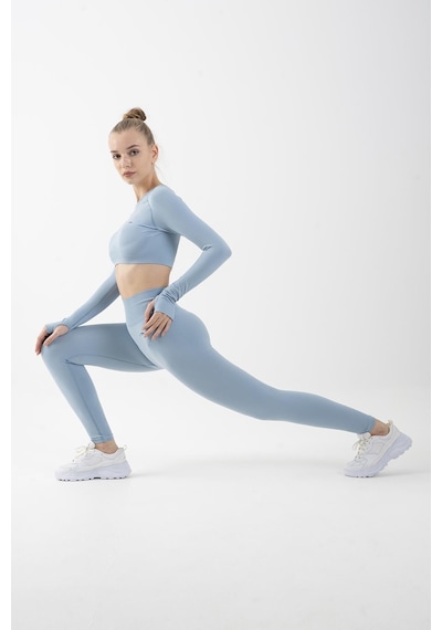 Maraton Active Slimfit Kadın Training Sislimavi Tayt 812057-sislimavi Açık Mavi
