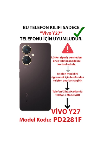Vivo Y27 Uyumlu Mustafa Kemal Atatürk Kolajları Baskılı Silikon Kılıf