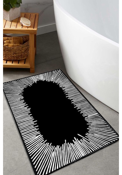Somber Siyah 60x100 Cm Banyo Paspası Djt Renkli