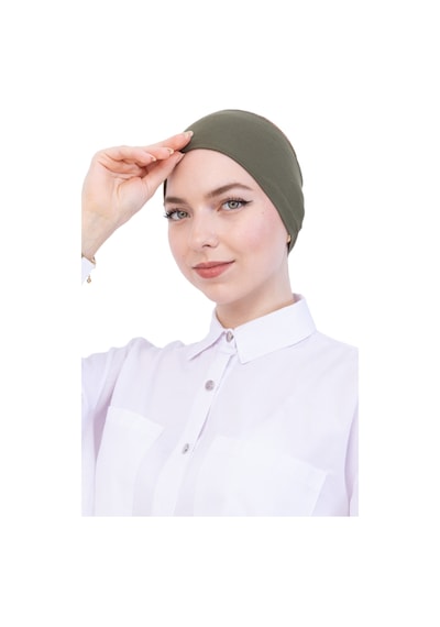 Modish Group Kadın Tesettür Bandana Penye Kaymaz Hazır Şal Eşarp Altı Bone Rahat Kullanım Haki