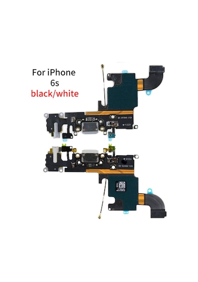 Apple Uyumlu iPhone 6s Şarj Kulaklık Soketi Siyah