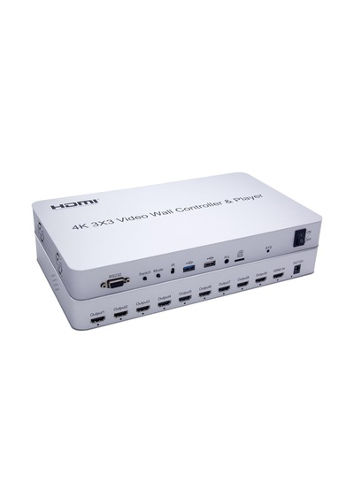 Gplus 4KVW349P 3x3 Video Wall Controller 4K Ultra HD HDMI Duvar Ekran Denetleyici