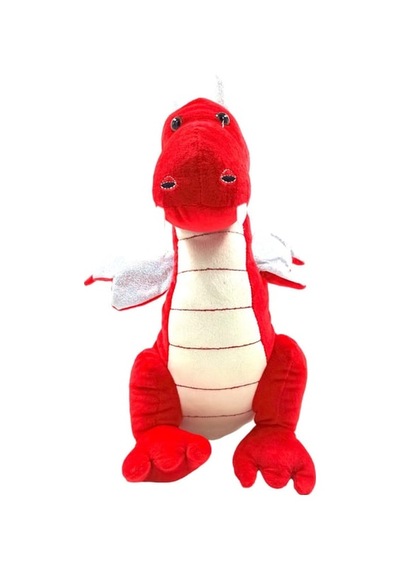 35 Cm Kırmızı Peluş Ejderha Oyuncak Yumuşak Sevimli Ejderha Bebek Çocuk Oyuncağı Diğer