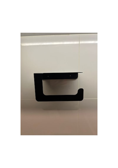 Buççin Online Mağaza Design Tuvalet Kağıtlığı, Tuvalet Kağıdı Askısı, Metal Tuvalet Kağıdı Tutucu Metal Siyah Çok Renkli