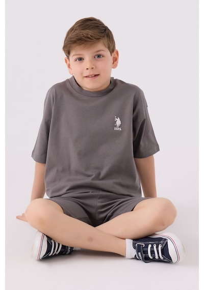 U.S. Polo Assn. Erkek Çocuk Antrasit Bermuda Takımı 5274-43649 Antrasit