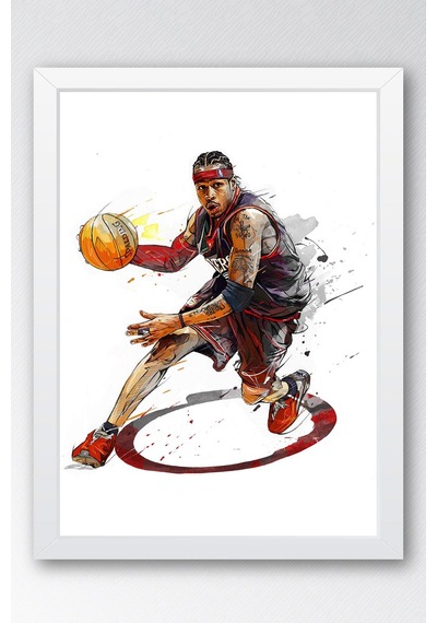 Allen Iverson Çerçeveli Tablo - Basketbol Nba Posteri Tablo
