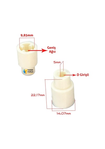 Bir Çok Marka İle Uyumlu Geniş Ağızlı Blender Dişlisi D Mil İçin 22cm
