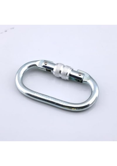 Oval Kilitli Karabina 10 Mm Kanca Paslanmaz Çelik Kilit Tırmanma Kamp Ekipman Tırmanış İp Askı Kilid