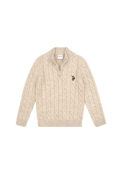 U.S. Polo Assn. U.s. Polo Assn. Erkek Çocuk Taş Kazak /triko 50315628-vr049 Taş Rengi