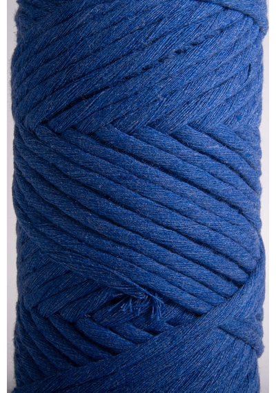Premium Taranan Makrome Ipi Tek Büküm Makrame Taranabilir Hobi Ipi 2li Set 500 Gr. Saks Mavisi