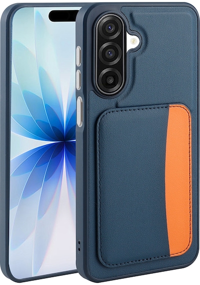 Galaxy Uyumlu A17 Kılıf Kartlıklı Zore X-kart Silikon Kapak - Lacivert Lacivert