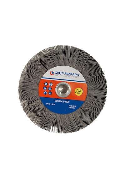 Vidalı Mop Zımpara 115X20 M14 Bağlantılı