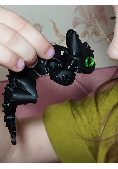 3d Hareketli Antistres Oyuncak - Dişsiz Ejderh