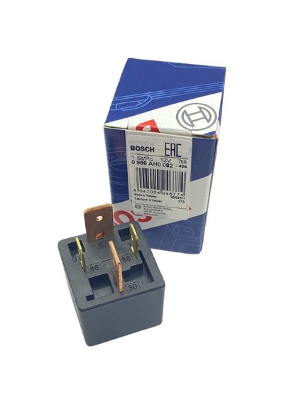 Bosch 12v Röle 4 Uçlu 70 A 2 Uç Küçük / 2 Uç Büyük 6.3 Mm / 9.5 Mm Dirençli