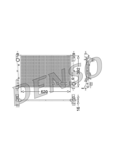 Radyator Su Fıat Punto Evo 1.3jtd Den-drm09114