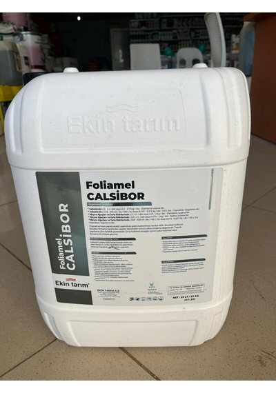 Foliamel Calsibor 20 Lt Bitki Gelişimi Meyve Kalitesi Sıvı Kalsiyum & Bor Gübre 20 KG