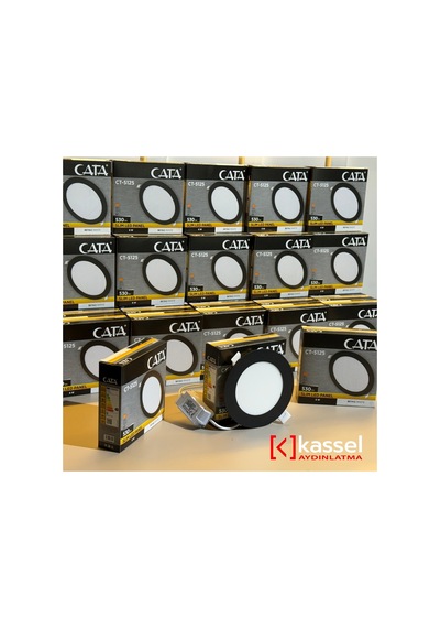 Ct-5125g 6w Slim Panel Siyah Kasa 3200 K Günışığı