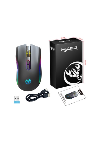 T69 Kablosuz Rgb 4800 Dpı Oyuncu Mouse - 650 Mah Yüksek Kapasiteli Batarya Diğer