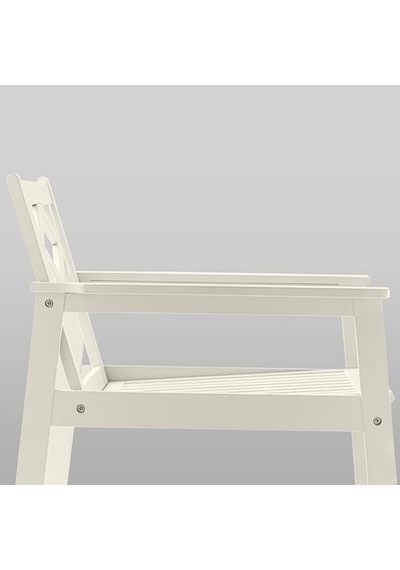 Ikea Bondholmen Tekli Bahçe Koltuğu, Beyaz-bej