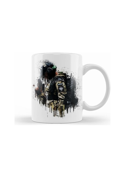 Rainbow Six Siege Ela Kupa Bardak Porselen Karışık