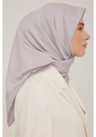 Armine Düz Twill Eşarp - Gümüş 766 - Gümüş 766