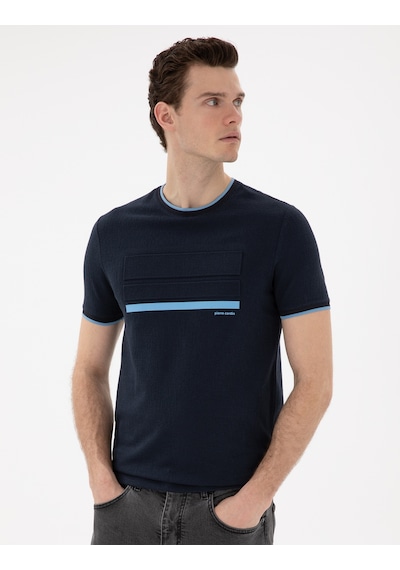 Pierre Cardin Erkek Lacivert Tişört 50302549-vr033 Lacivert