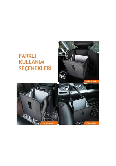Araç Çöp Kutusu, Oto Cöp Kovası, Atık Torbası, Su Geçirmez Kumaş Organizatör, Araba Çöp Torbası, Katlanabilir, Çok Amaçlı Seyahat Çantası 6998