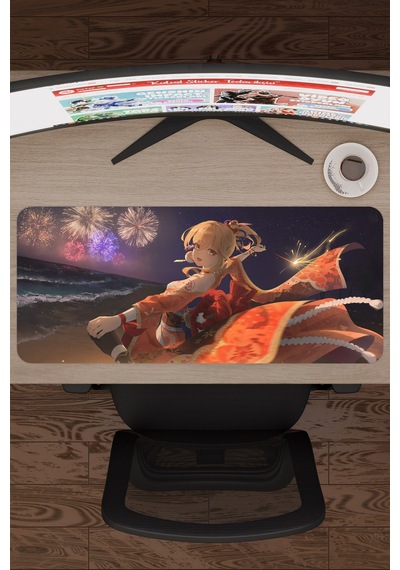 Yoimiya Genshin Impact Anime Gacha V4 - 70x30 Xl Gaming Mouse Pad Fare Altlığı
