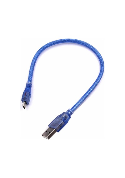Alkatronik-30Cm Micro Usb Kablo Mavi 480 Mbps Usb 2.0 Hot Swap