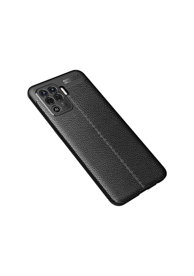 Oppo Reno 5 Lite Kilif Deri Görünümlü Niss Silikon Kapak 489624977