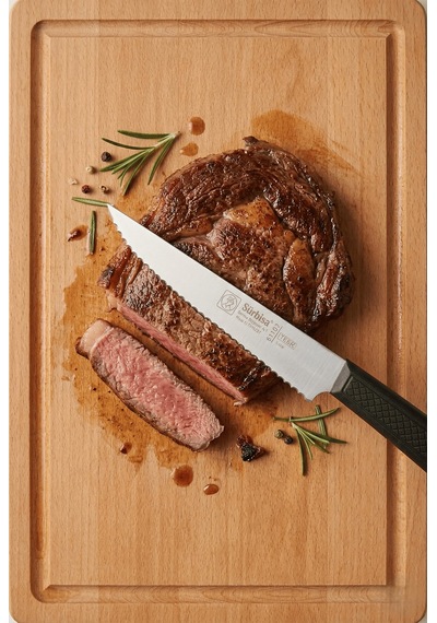 Biftek Et Steak Bıçağı Lazerli Tırtıklı Bıçak Nusret'in Et Kesme Bıçağı Sürmene Sürbisa 61107