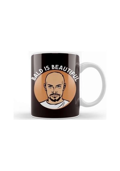 Beautiful Bald Father Baldy Papa Dad Daddy Poppa Husband Kupa Bardak Porselen Karışık