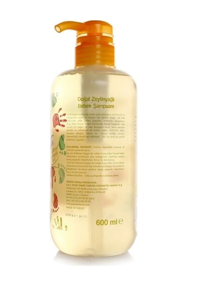Eyüp Sabri Tuncer Zeytinyağlı Bebek Şampuanı 600 Ml Ve Bebek Kolonyası 190 Ml