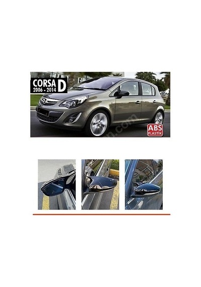 Opel Corsa D (2006 - 2011) Batman Yarasa Ayna Kapağı (parlak Siyah)