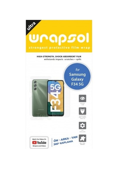 Samsung Galaxy Uyumlu F34 5g Ön, Arka Ve Yan 360 Derece Tam Kaplama Poliüretan Film