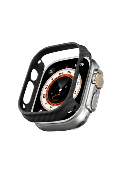 Pitaka Air Case Watch Ultra 49mm Kasa Koruyucu 600d Aramid Fiber Classic Serisi Black-grey Twill