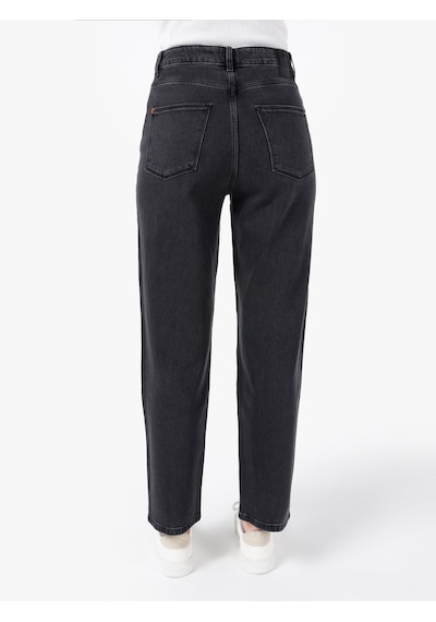 Colin's Colins 884 Lauren Normal Kesim Yüksek Bel Düz Paça Siyah Kadın Pantolon Denim