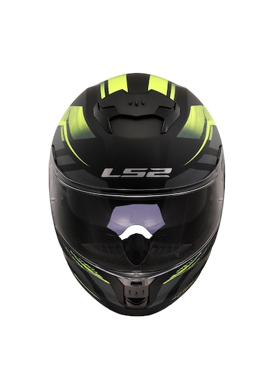 Ls2 Stream 2 Fury Mat Siyah-gri-neon Sarı Kask Mat Sıyah-neon Sarı