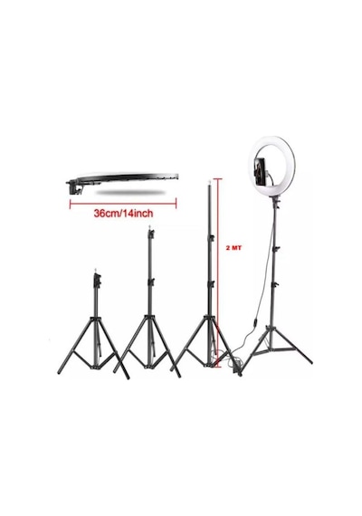Ring Fill Light 14" Youtuber Video Kuaför Çekimleri için