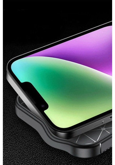 iPhone Uyumlu 16e Kılıf Auto Focus Karbon Kapak - Siyah
