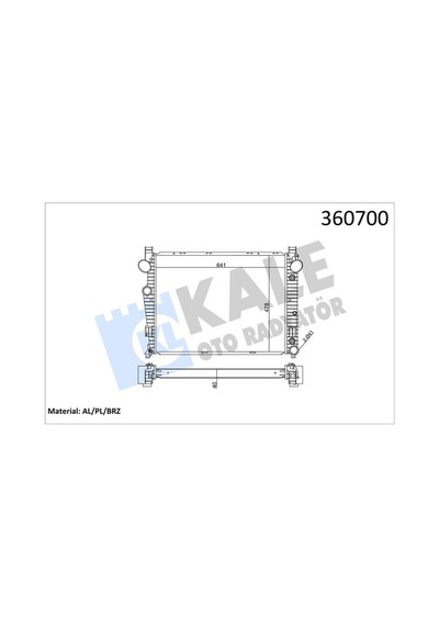 Kale Motor Su Radyatoru Mercedes S-class W220 98 05 IS00-KALE 360700