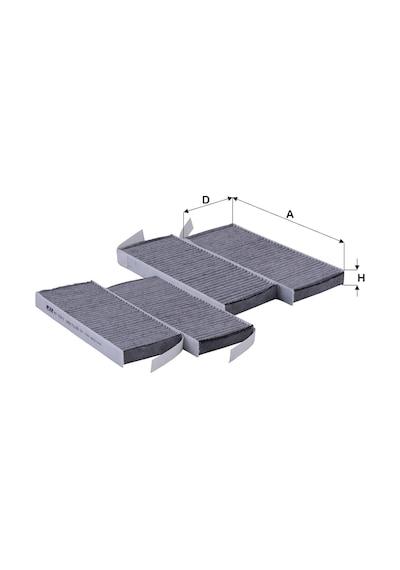 Fil Filtre HCK 7223-2 Latitude Karbonlu Polen Filtresi
