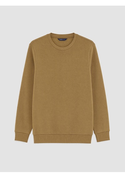 Lcwaıkıkı Classic Sarı Bisiklet Yaka Erkek Kalın Sweatshirt