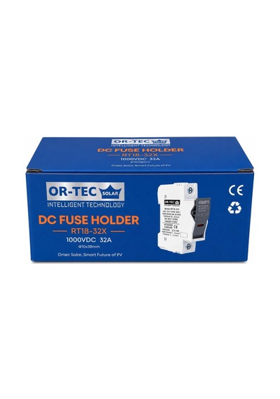 Or-tec 1000v 32a 10x38 Dc Sigorta + Sigorta Yuvası 10'lu Set