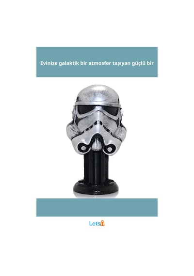Stormtrooper Figürü 17x10 Cm İkonik Star Wars Büst 1 Adet