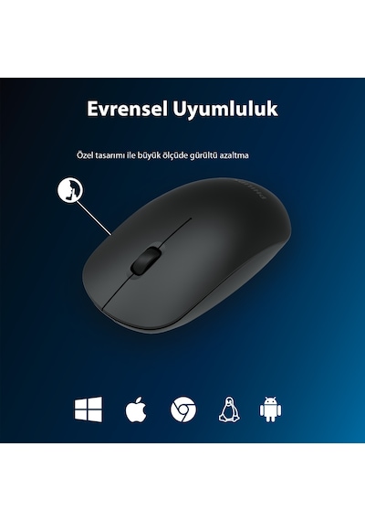Philips SPK7315 Kablosuz 1200DPI 3 Tuşlu Optik Mouse